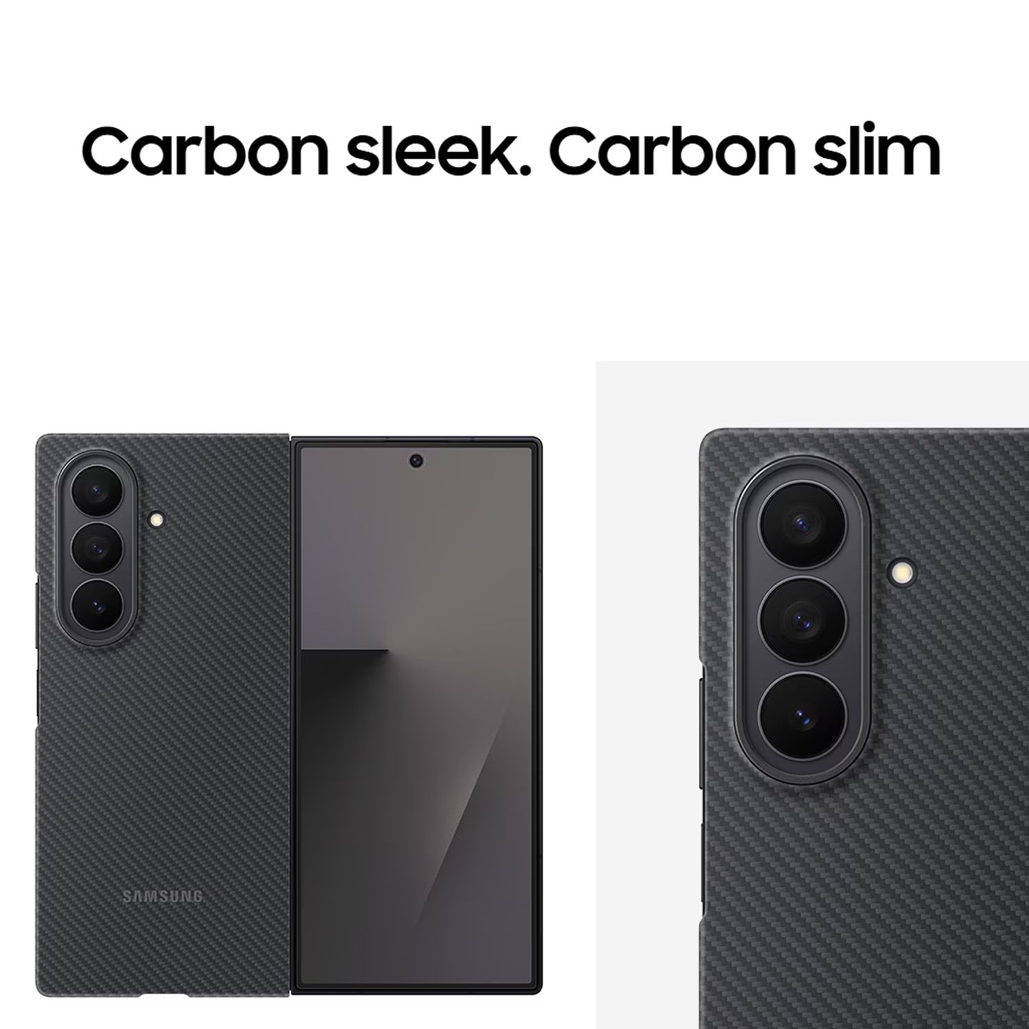 SAMSUNG Aramid & Carbon Fiber Back Cover for SAMSUNG Galaxy Z Fold7 (Easy-to-grip Feel, Black) SAMSUNG Aramid & Carbon Fiber Back Cover for SAMSUNG Galaxy Z Fold7 (Easy-to-grip Feel, Black)_10