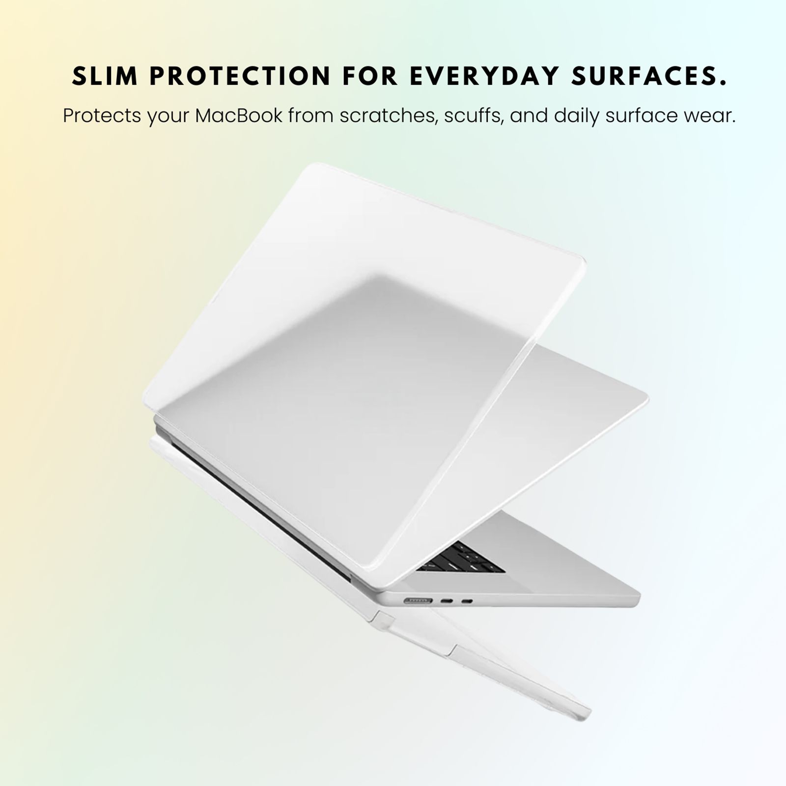 HYPHEN Polyurethane Sleeve, Screen Protector, Keyboard Guard & Hard Shell Combo for Apple Macbook Neo (3 in 1 Design, Black)_3