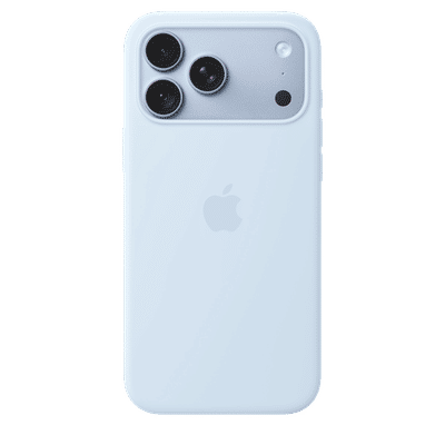Apple Soft Silicone Back Cover for Apple iPhone 18 Pro Max (MagSafe Compatible, Crisp Blue)