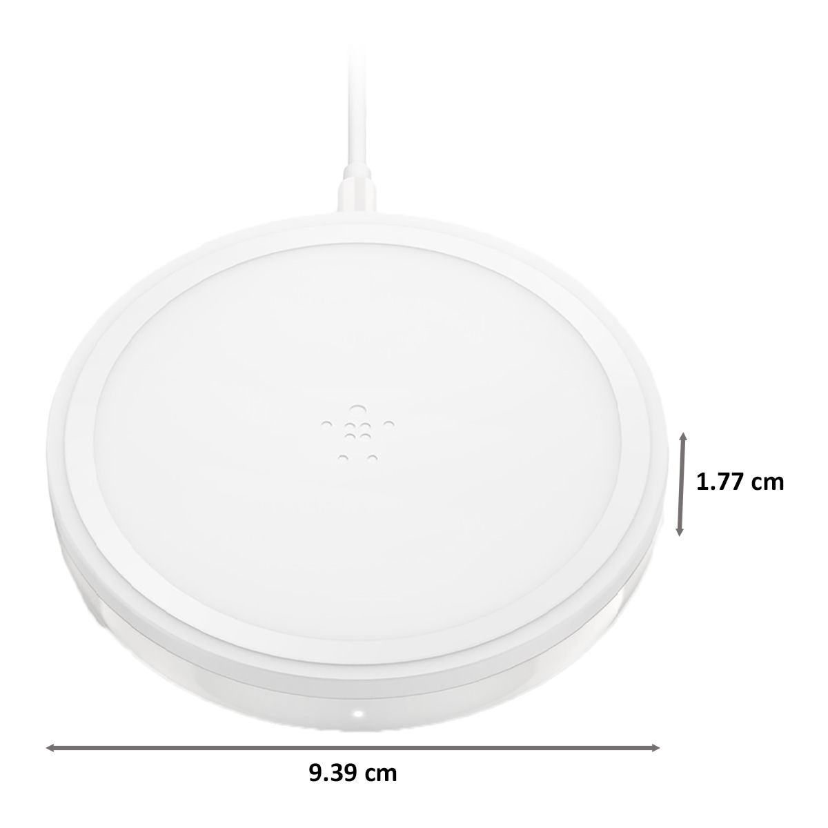 beikin Boost Up Bold 10 W Wireless Charging Pad ( Universal QI Compatibility, White)_2