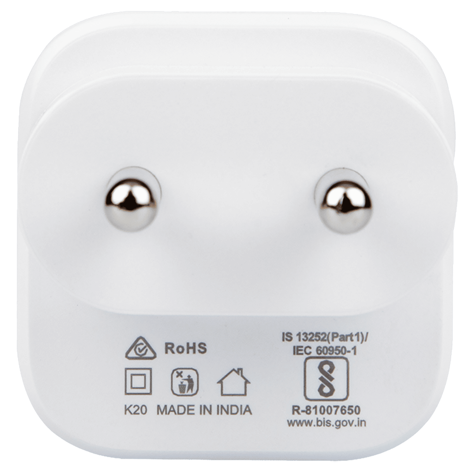 Stuffcool Novem 20W Type C Fast Charger (Adapter Only, BIS Approved, White) Stuffcool Novem 20W Type C Fast Charger (Adapter Only, BIS Approved, White)_4