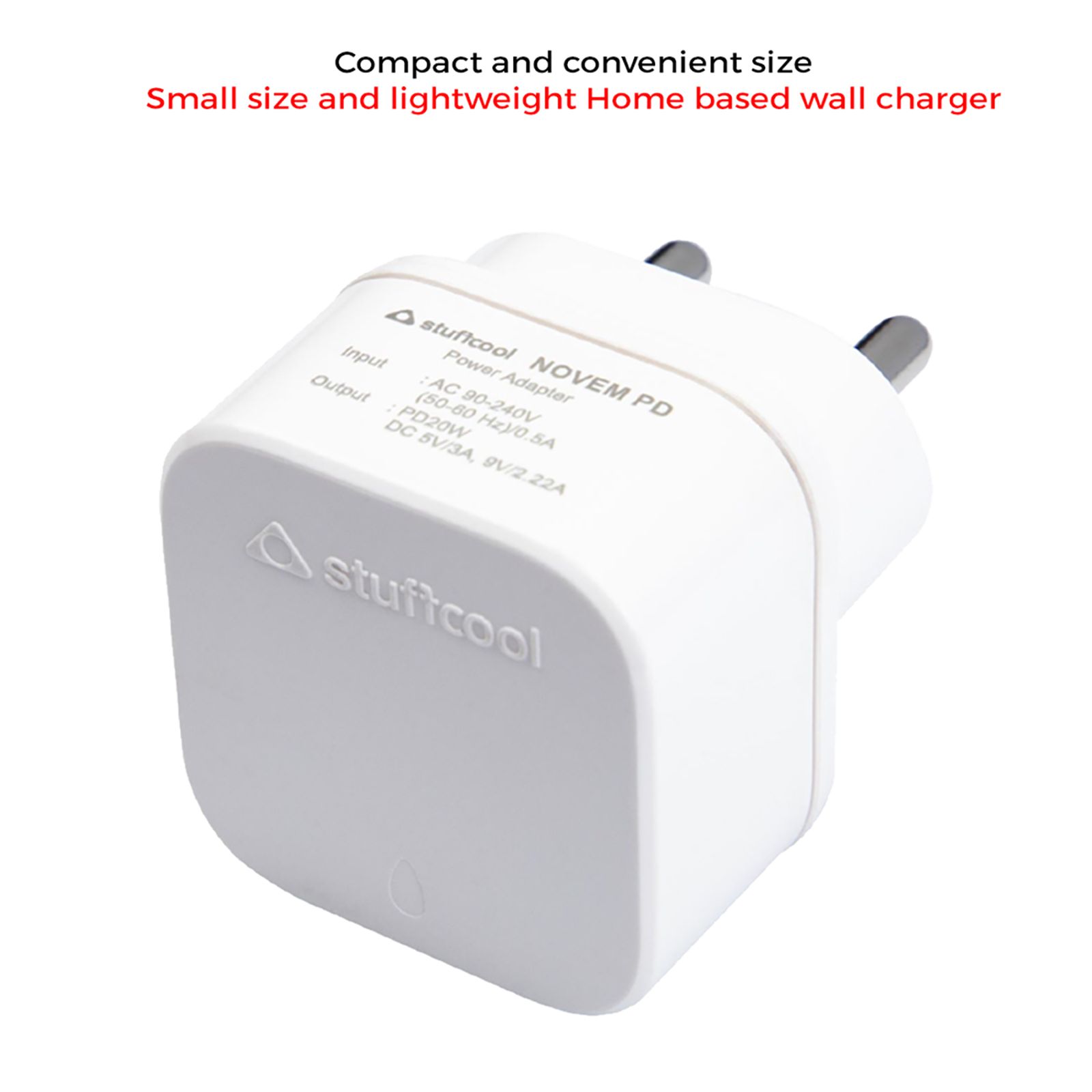Stuffcool Novem 20W Type C Fast Charger (Adapter Only, BIS Approved, White) Stuffcool Novem 20W Type C Fast Charger (Adapter Only, BIS Approved, White)_6