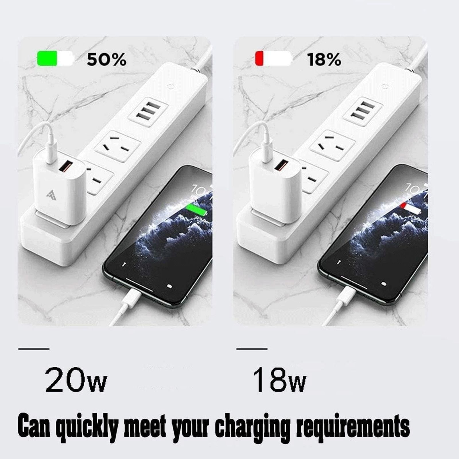 Vaku 20W Type A & Type C 2-Port Fast Charger (Adapter Only, Multiple Safety Chips, White)_9