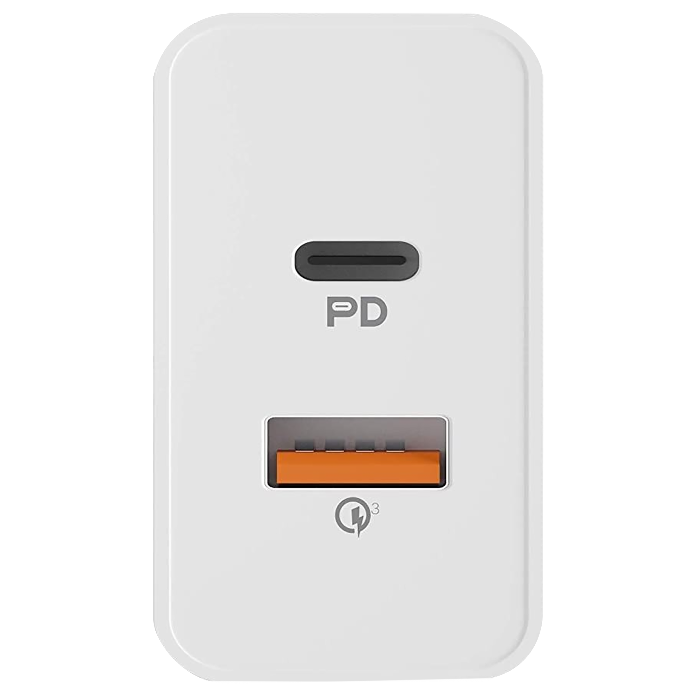 Vaku 20W Type A & Type C 2-Port Fast Charger (Adapter Only, Multiple Safety Chips, White)_3