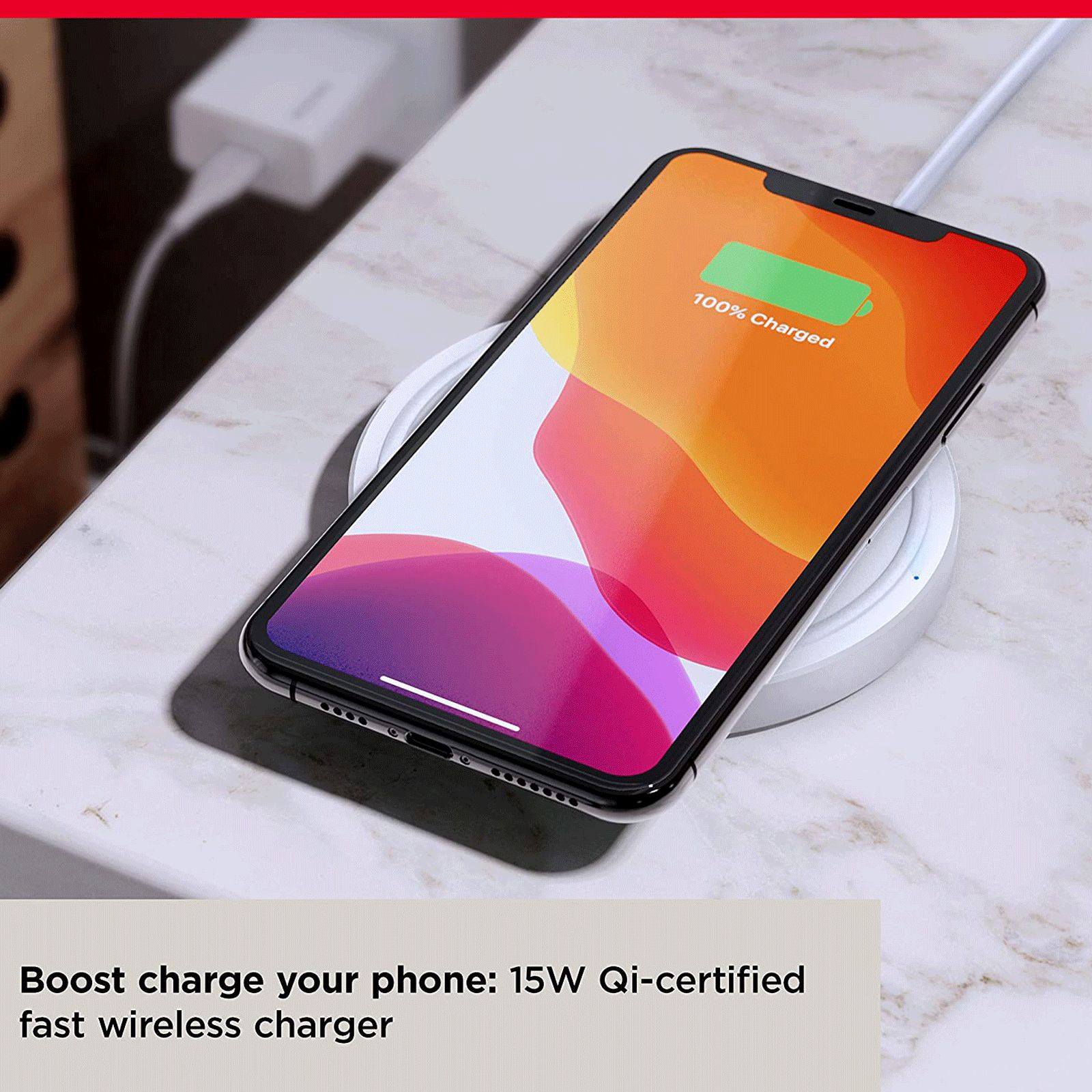 SanDisk Ixpand 15W Wireless Charger for iOS, Android, Earbuds (Qi Certified, Temprature Control Technology, White)_3