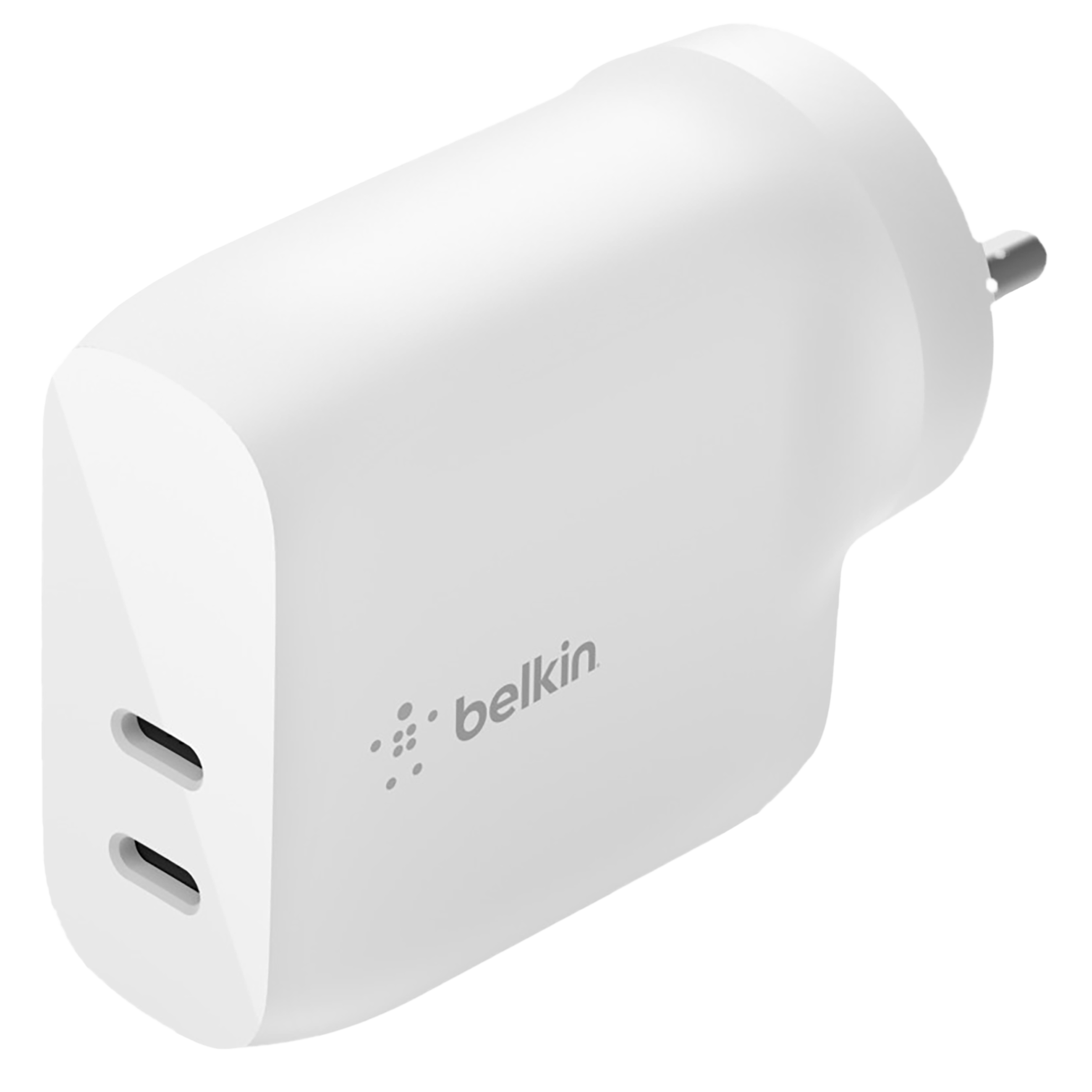 belkin BoostCharge 40W Type C 2-Port Fast Charger (Adapter Only, PD 3.0 Certified, White) belkin BoostCharge 40W Type C 2-Port Fast Charger (Adapter Only, PD 3.0 Certified, White)_1