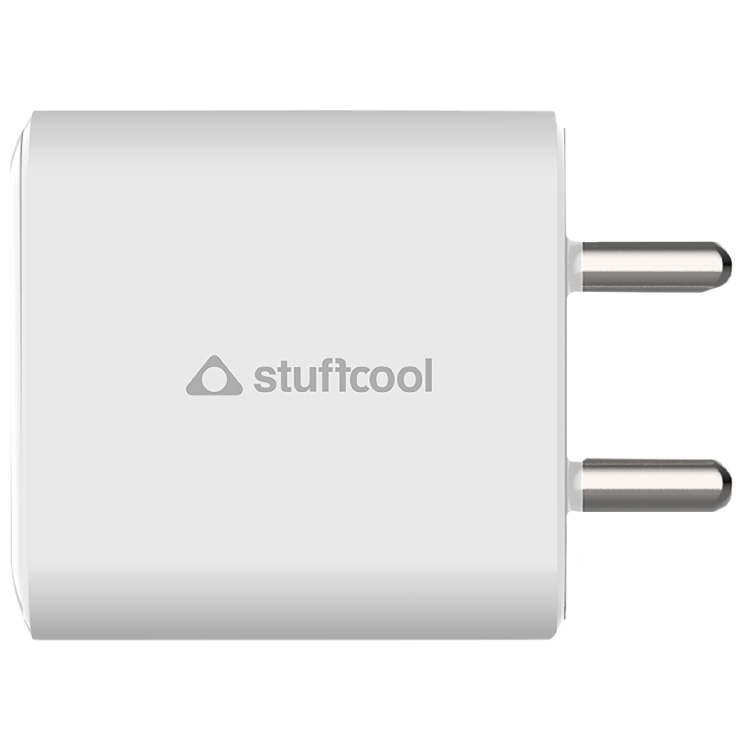 Stuffcool Flow 12W Type A 2-Port Charger (Adapter Only, Over Temperature Protection, White)_4
