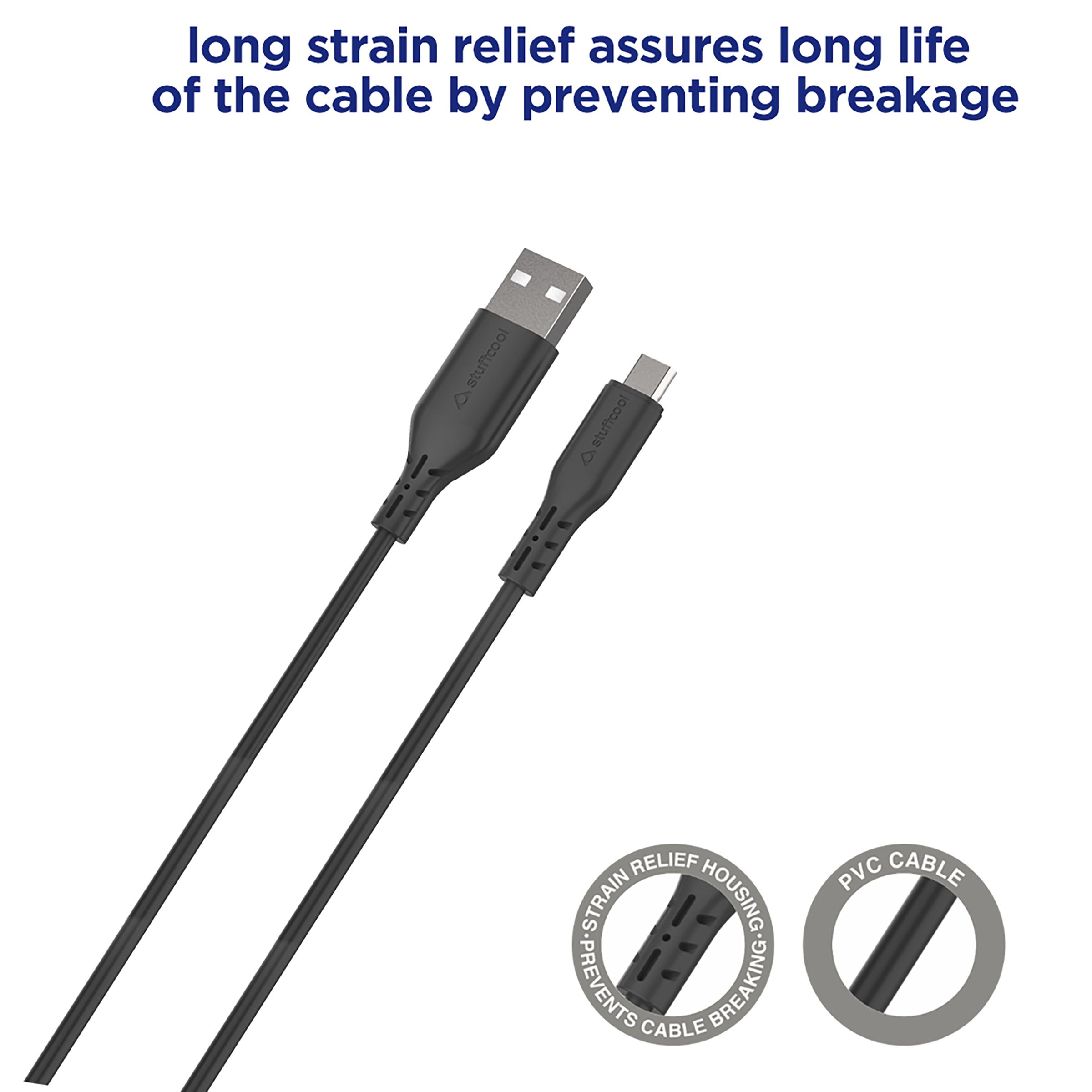 Stuffcool Flow Type A 2-Port Fast Charger (Type A to Type C Cable, Auto Detect Smart IC, White)_7