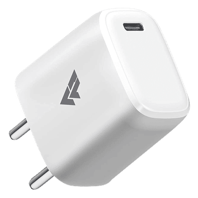 Vaku Neutron 30W Type C Fast Charger (Adapter Only, Multi Protocol Support, White)