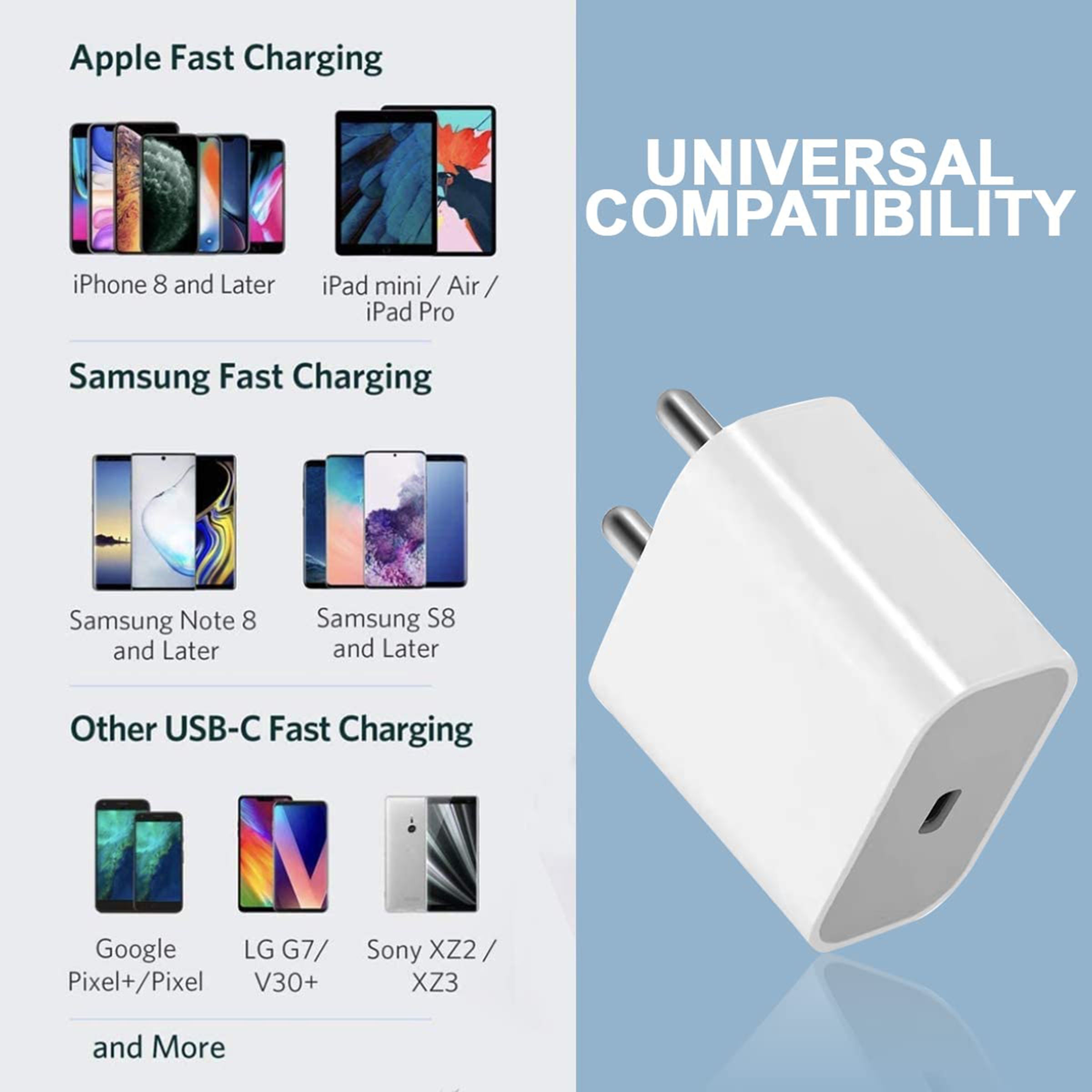 Unigen 20W Type C Fast Charger (Adapter Only, Safe & Intelligent Protection, White) Unigen 20W Type C Fast Charger (Adapter Only, Safe & Intelligent Protection, White)_7