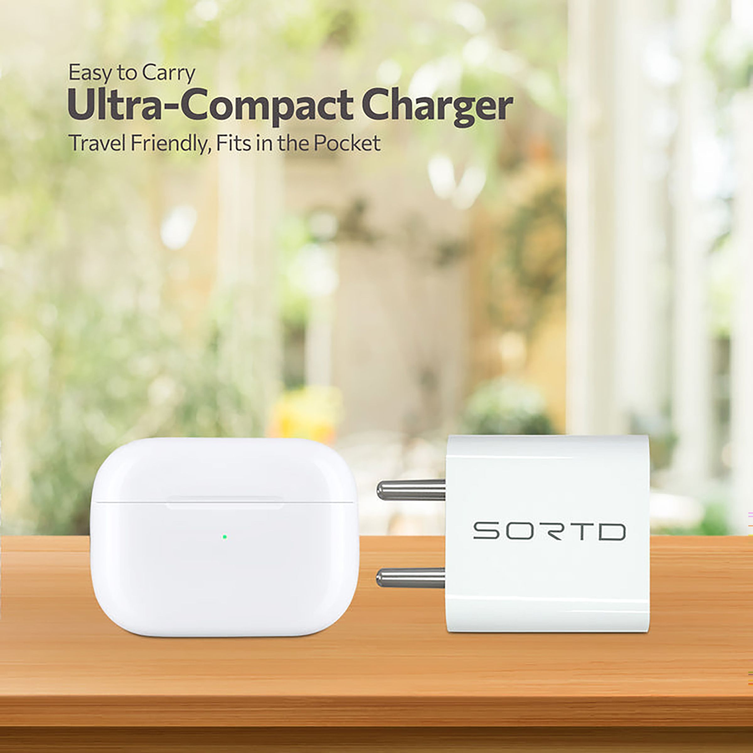 Sortd GaN 33W Type A & Type C 2-Port Fast Charger (Adapter Only, Intelligent Power Distribution, White) Sortd GaN 33W Type A & Type C 2-Port Fast Charger (Adapter Only, Intelligent Power Distribution, White)_9