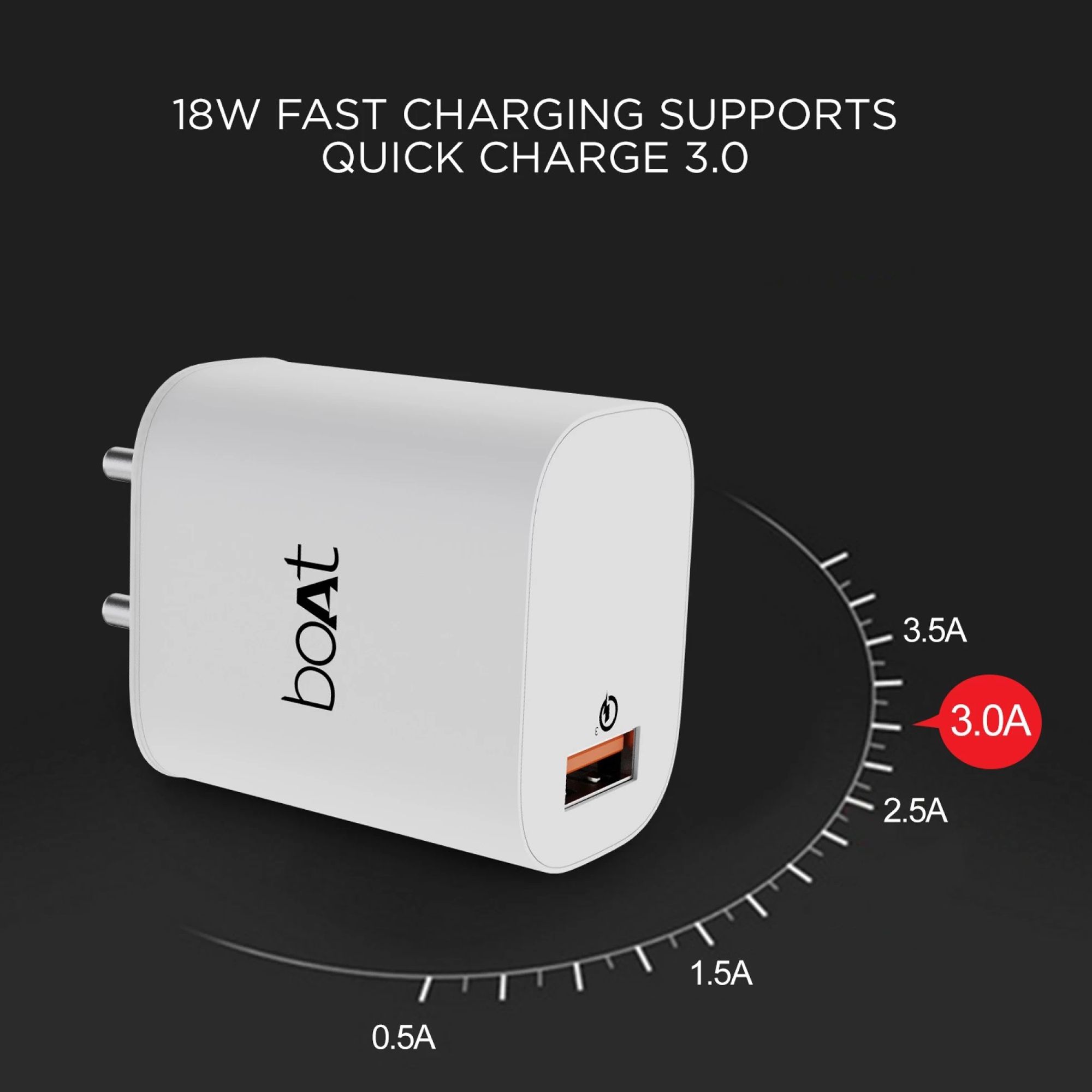 boAt WCD 18W Type A Fast Charger (Type A to Type C Cable, Smart IC Protection, White) boAt WCD 18W Type A Fast Charger (Type A to Type C Cable, Smart IC Protection, White)_3