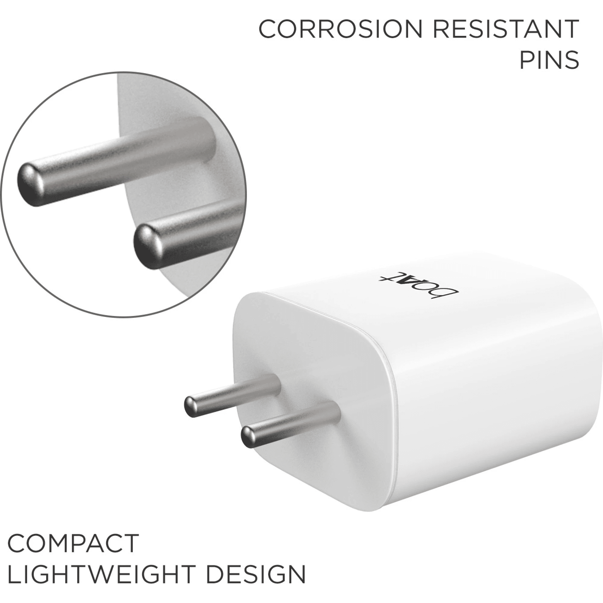 boAt WCD 18W Type A Fast Charger (Type A to Type C Cable, Smart IC Protection, White) boAt WCD 18W Type A Fast Charger (Type A to Type C Cable, Smart IC Protection, White)_4
