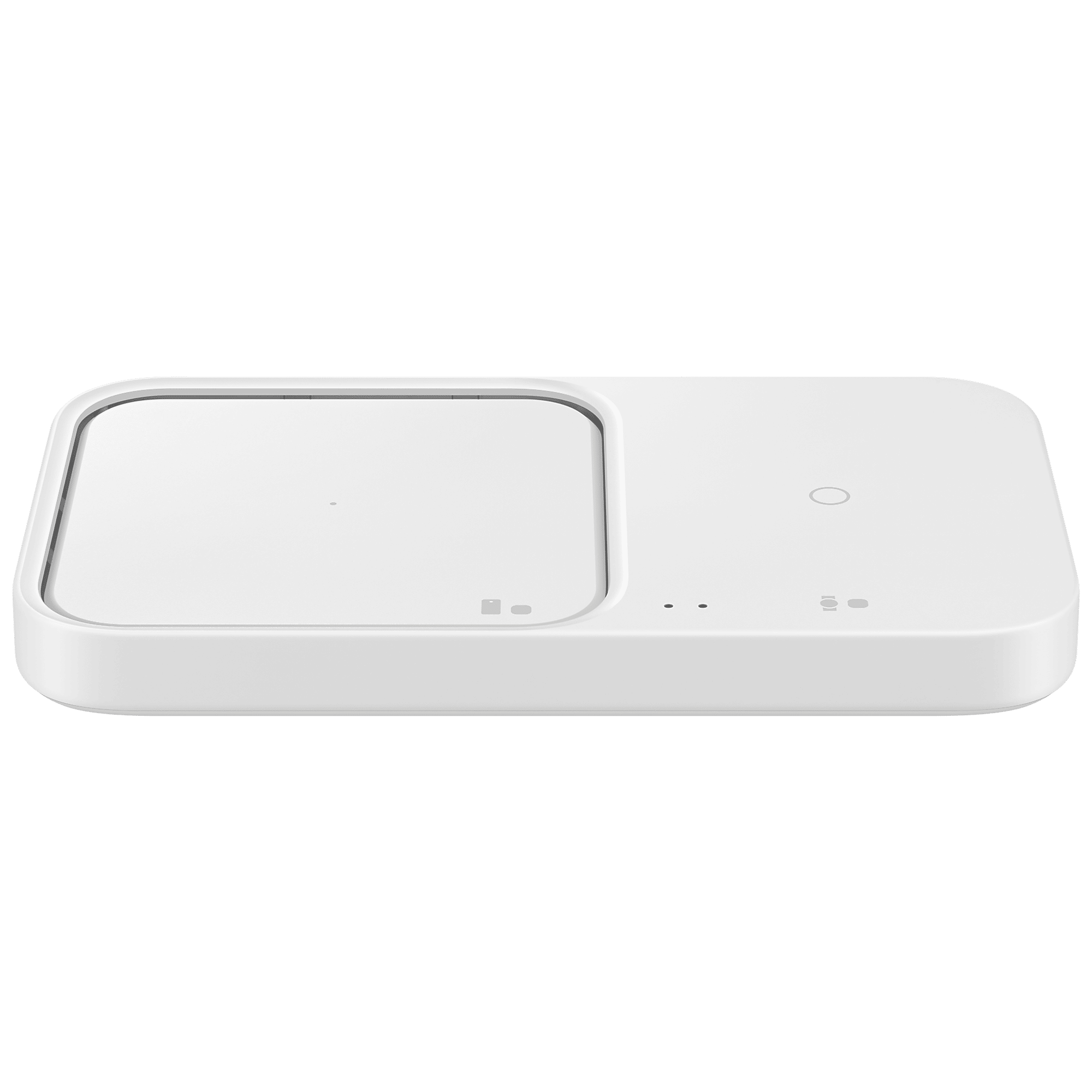 SAMSUNG Duo 15W 2-in-1 Wireless Charger for iOS, Android, Smart Watch (Adaptive Charging, White)_1
