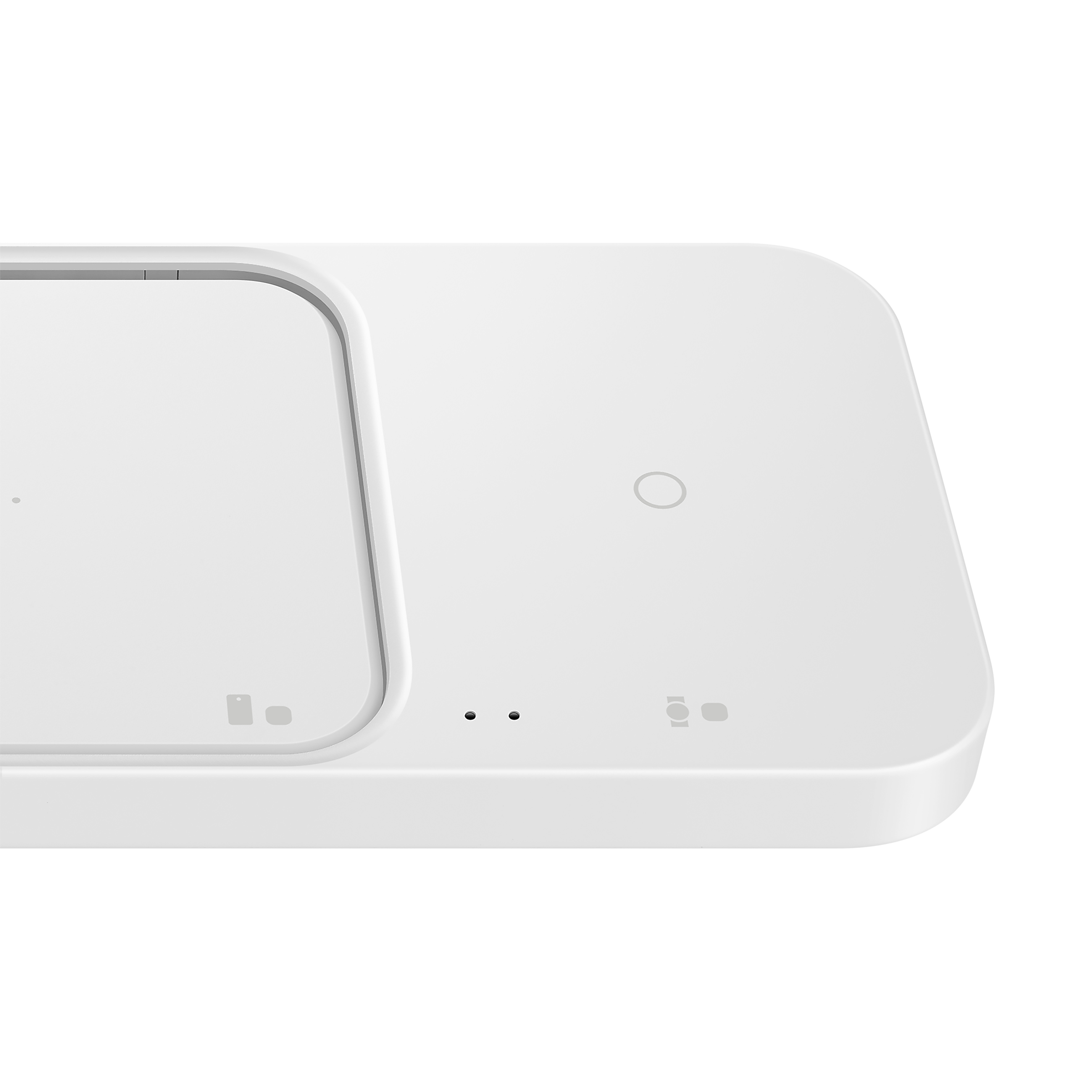 SAMSUNG Duo 15W 2-in-1 Wireless Charger for iOS, Android, Smart Watch (Adaptive Charging, White)_7