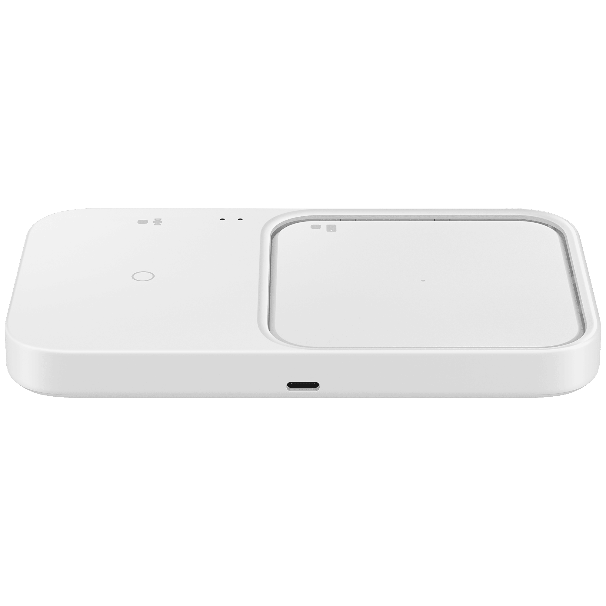 SAMSUNG Duo 15W 2-in-1 Wireless Charger for iOS, Android, Smart Watch (Adaptive Charging, White)_3