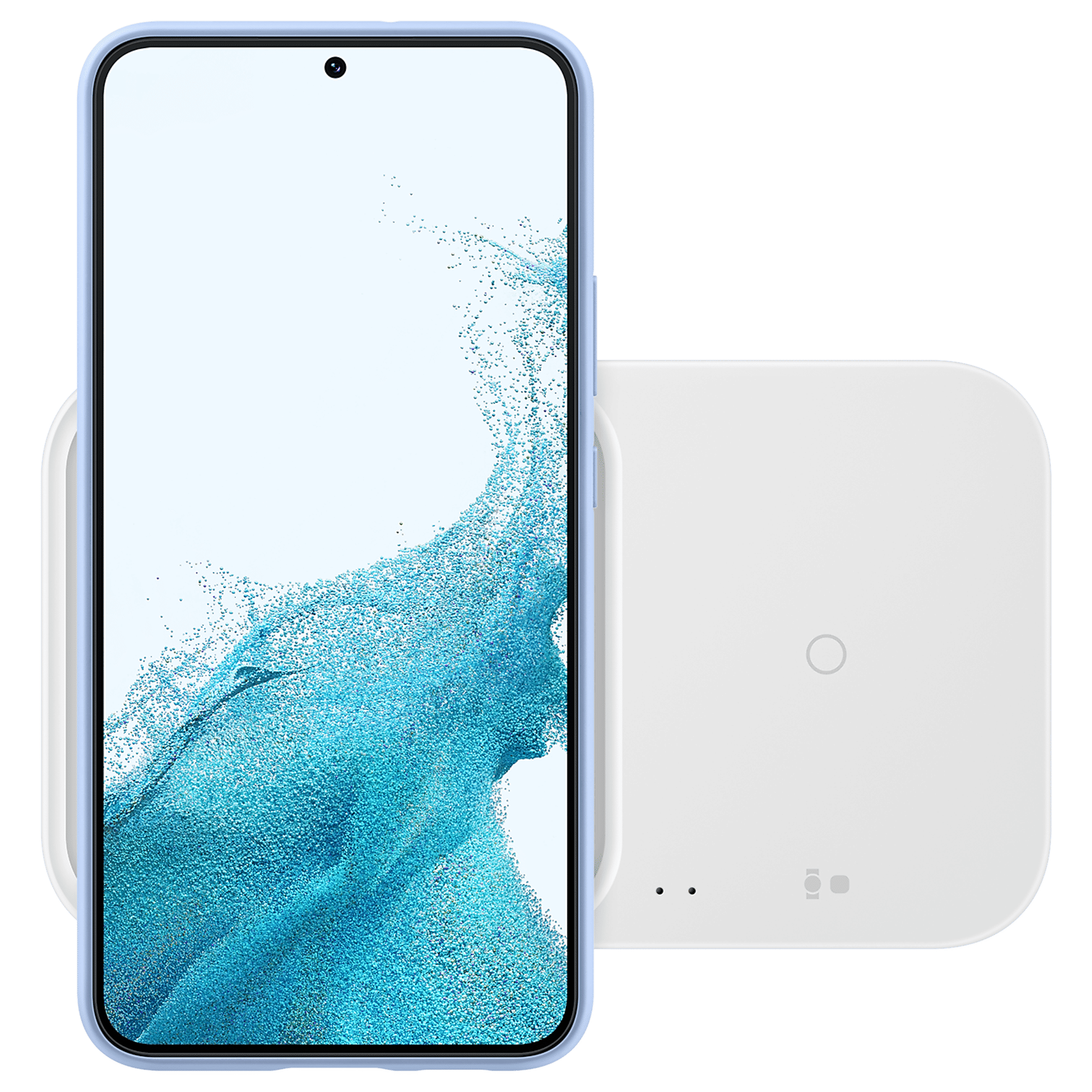 SAMSUNG Duo 15W 2-in-1 Wireless Charger for iOS, Android, Smart Watch (Adaptive Charging, White)_5