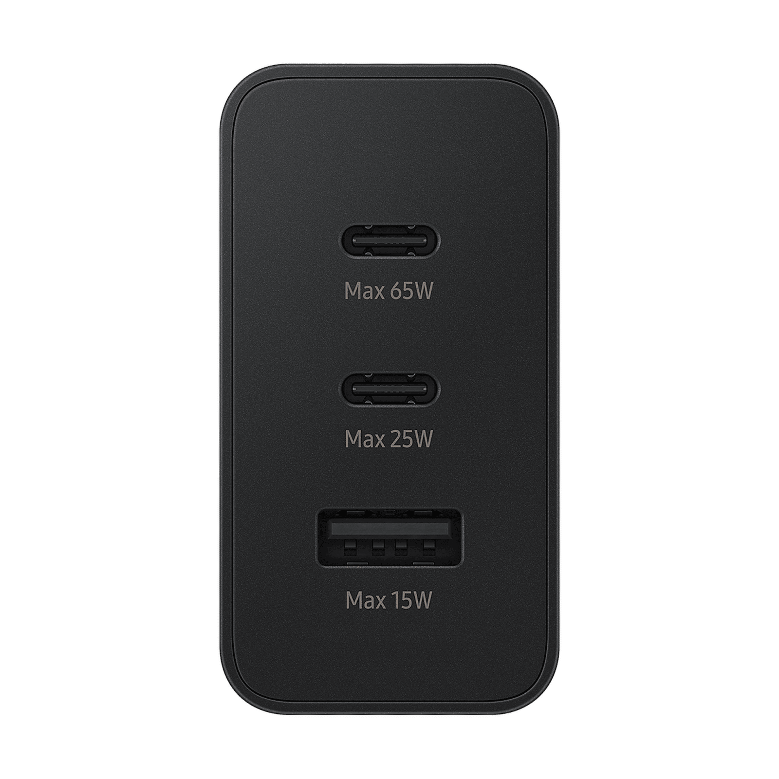 SAMSUNG 65W Type A & Type C 3-Port Fast Charger (Adapter Only, Short Circuit Control, Black) SAMSUNG 65W Type A & Type C 3-Port Fast Charger (Adapter Only, Short Circuit Control, Black)_4