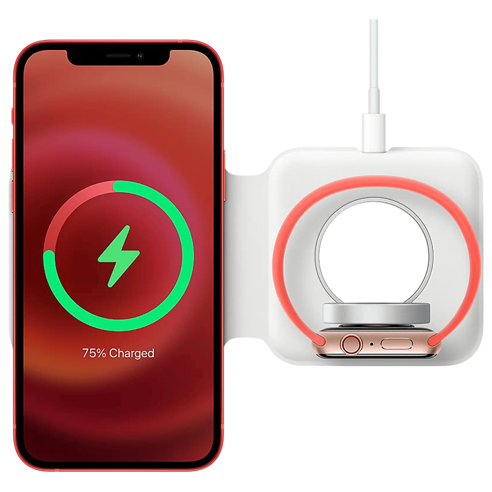 Apple MagSafe Duo Charger (USB-C to Lightning Cable, Foldable, White) Apple MagSafe Duo Charger (USB-C to Lightning Cable, Foldable, White)_5