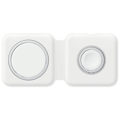 Apple MagSafe Duo Charger (USB-C to Lightning Cable, Foldable, White)