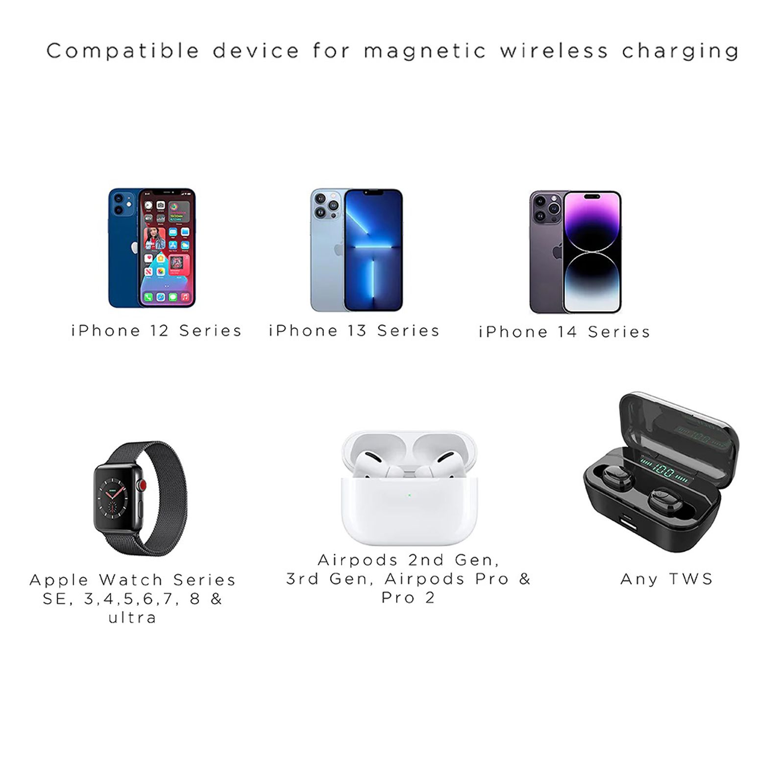 stuffcool Rover 18W 3-in-1 Wireless Charger for iOS, Android, Smart Watch and TWS Earbuds (Foldable Design, Black)_4