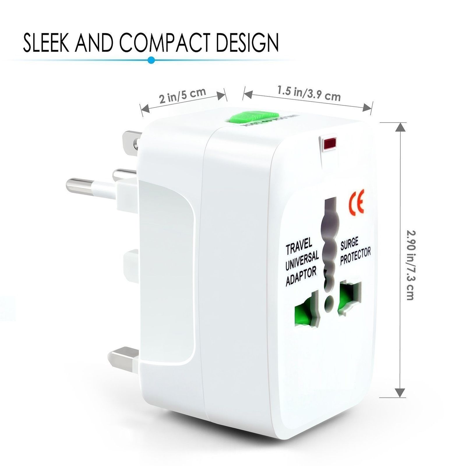One Beat Travel Adapter (Built In Safety Shutters, OB201000, White) One Beat Travel Adapter (Built In Safety Shutters, OB201000, White)_3