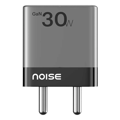 noise Power 30W Type A & Type C 2-Port Fast Charger (Adapter Only, GaN Technology, Black)