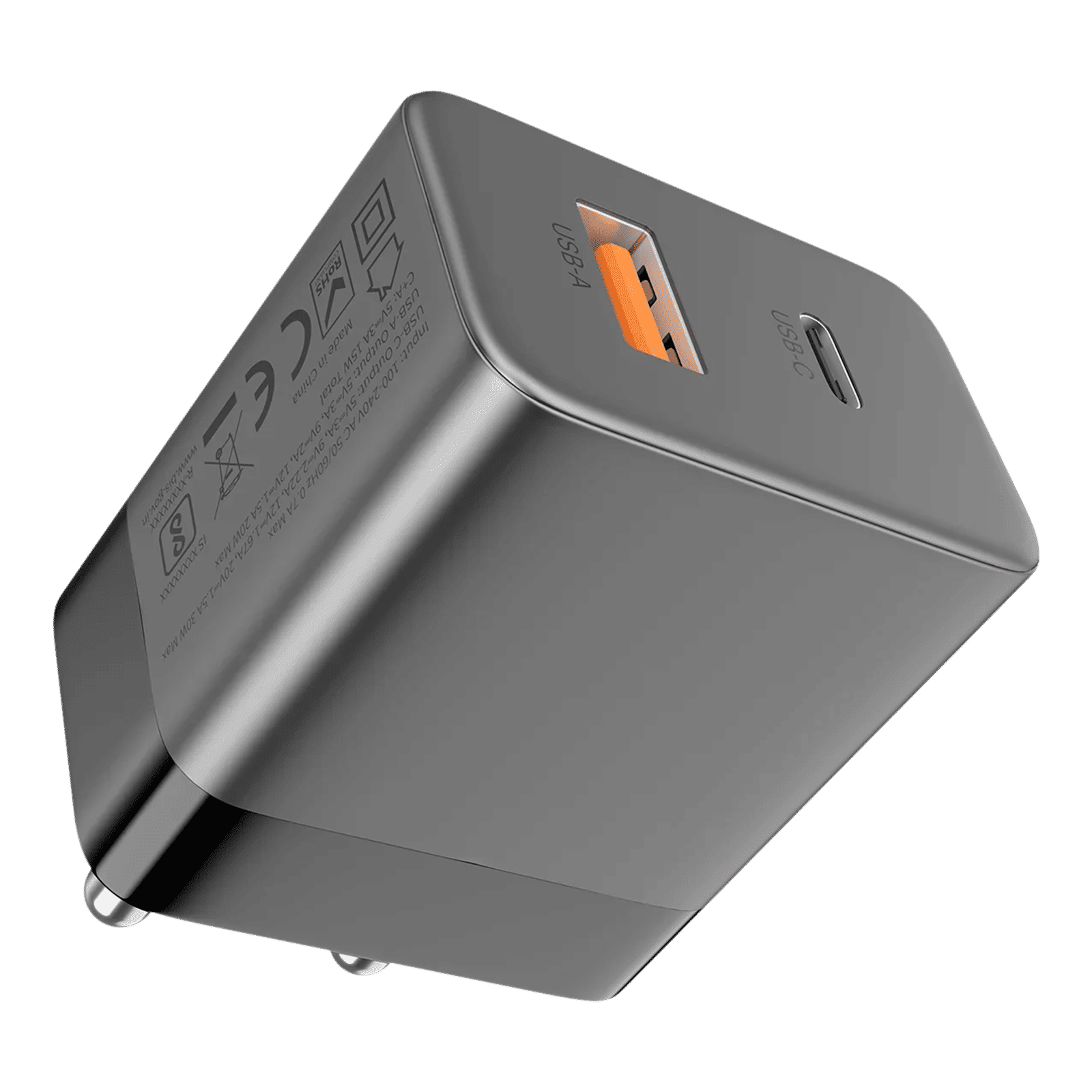 noise Power 30W Type A & Type C 2-Port Fast Charger (Adapter Only, GaN Technology, Black)_4