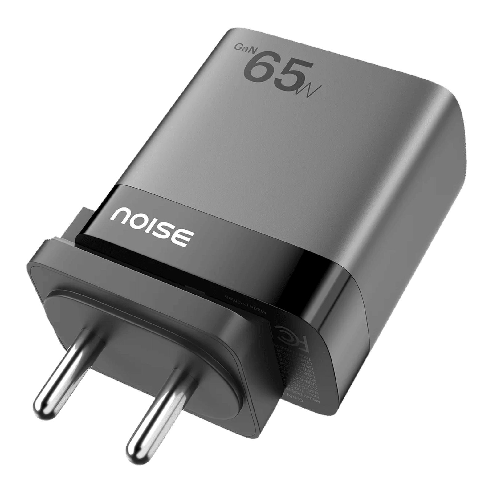 noise Power 65W Type A & Type C 3-Port Fast Charger (Adapter Only, GaN Technology, Black) noise Power 65W Type A & Type C 3-Port Fast Charger (Adapter Only, GaN Technology, Black)_4