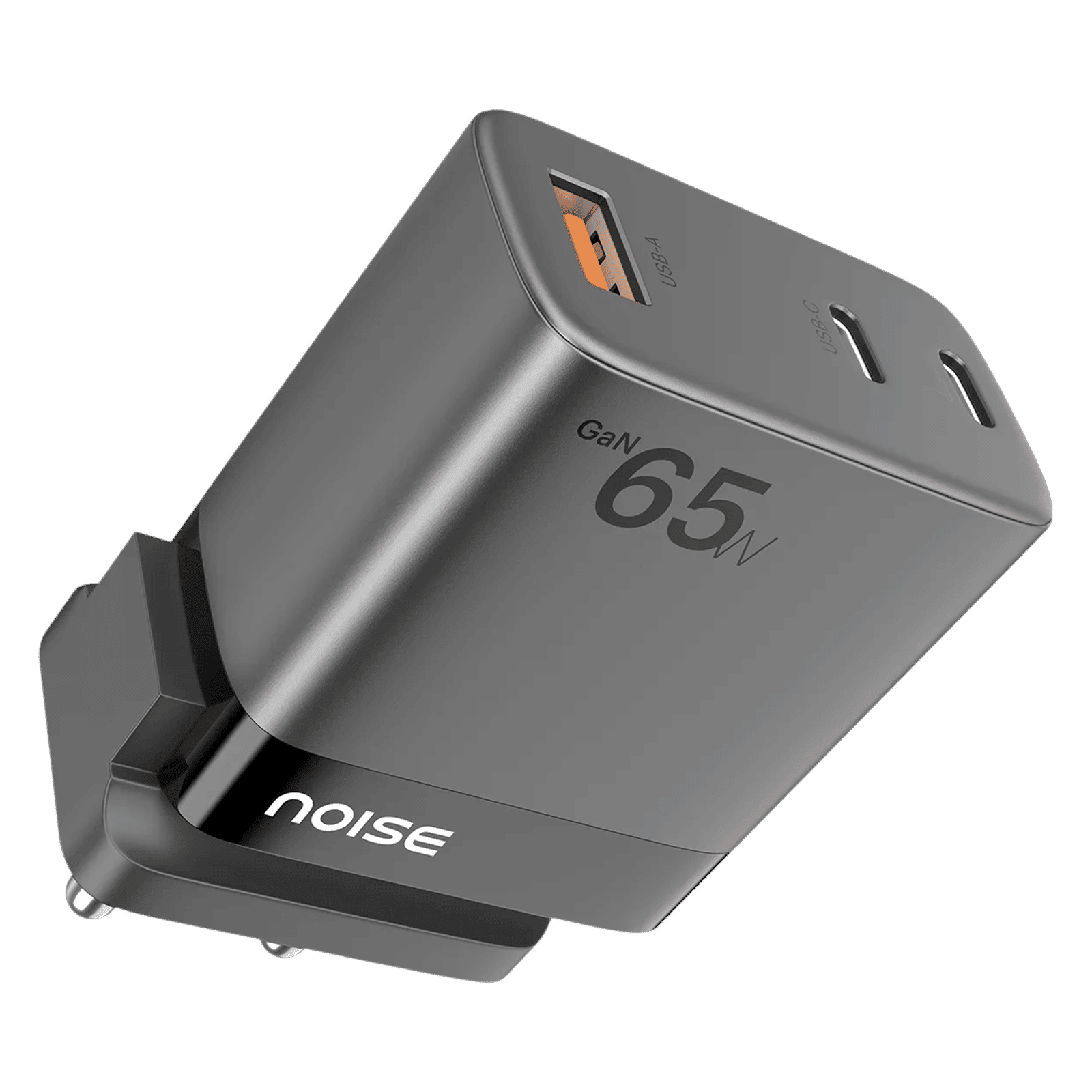 noise Power 65W Type A & Type C 3-Port Fast Charger (Adapter Only, GaN Technology, Black) noise Power 65W Type A & Type C 3-Port Fast Charger (Adapter Only, GaN Technology, Black)_5