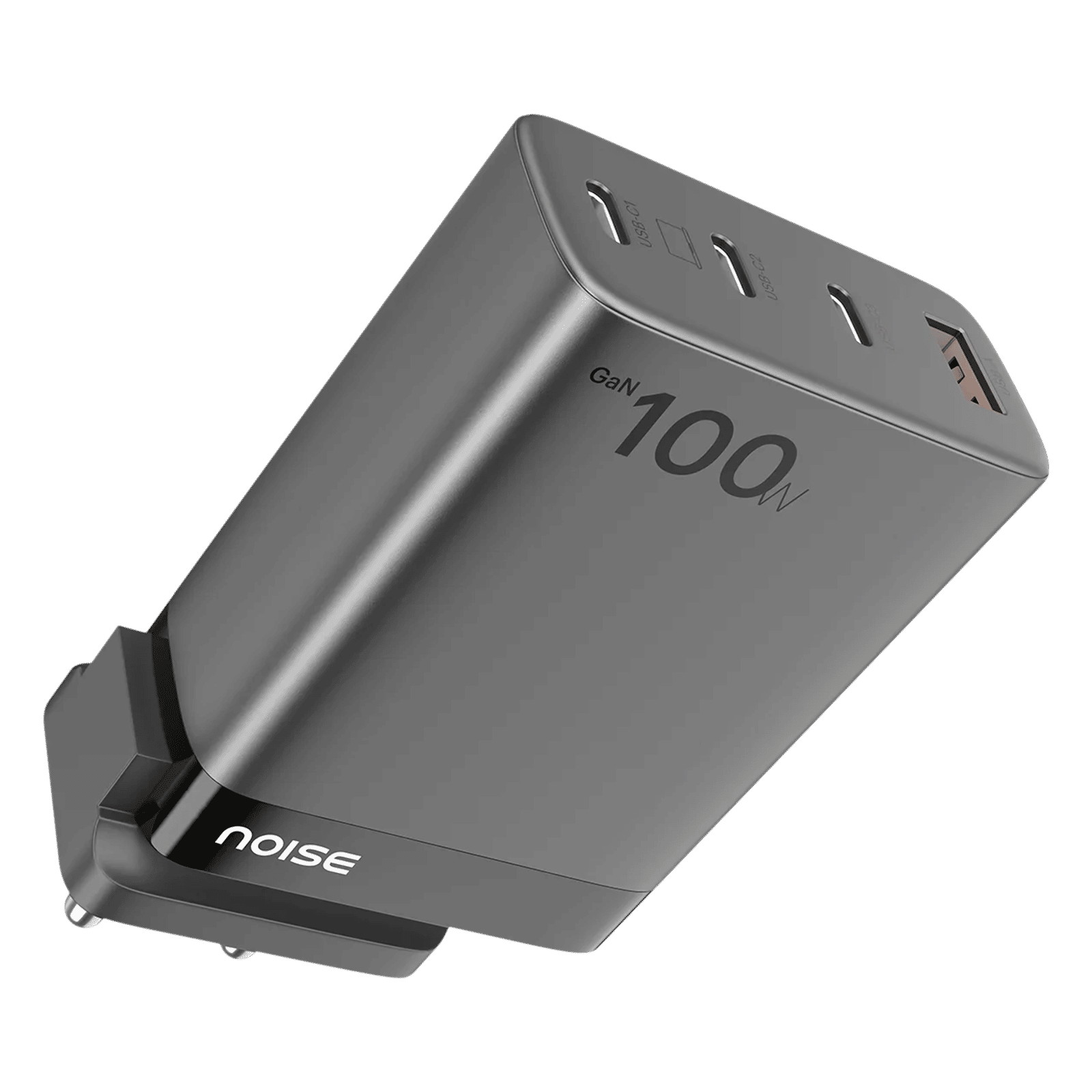 noise Power 100W Type A & Type C 4-Port Fast Charger (Adapter Only, GaN Technology, Black) noise Power 100W Type A & Type C 4-Port Fast Charger (Adapter Only, GaN Technology, Black)_5