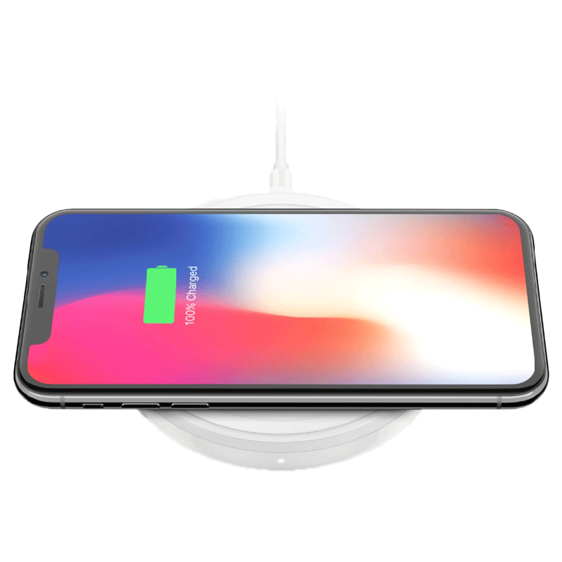 beikin Boost Up Bold 10 W Wireless Charging Pad ( Universal QI Compatibility, White)_3