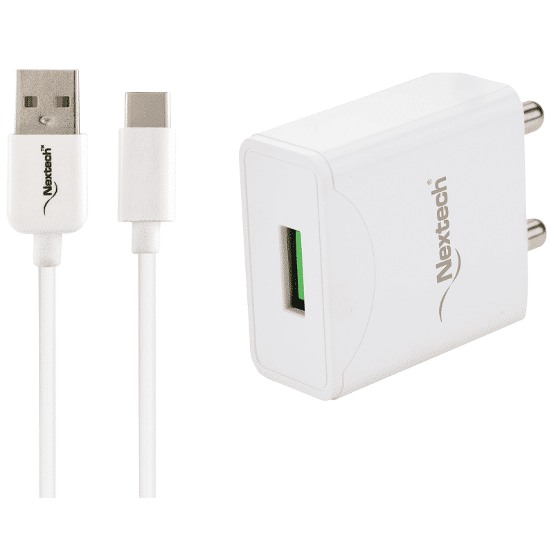 Nextech 18W Qualcomm 3.0 Wall Charger with Type C Cable Nextech 18W Qualcomm 3.0 Wall Charger with Type C Cable_1