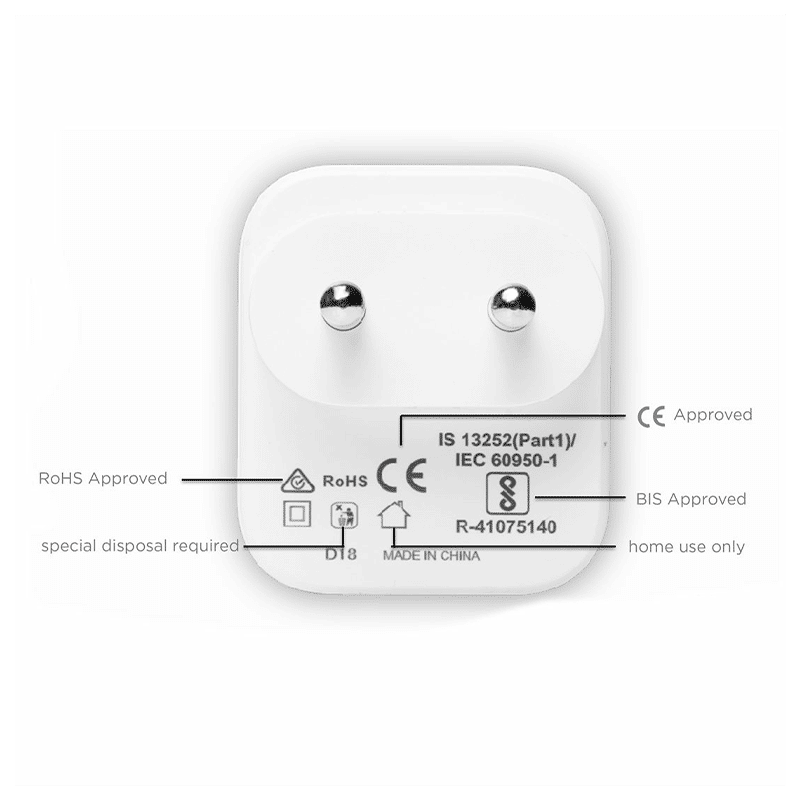 stuffcool Venus 0.45 Amp Dual USB Wall Charging Adapter (WCVENUS-WHT, White)_8