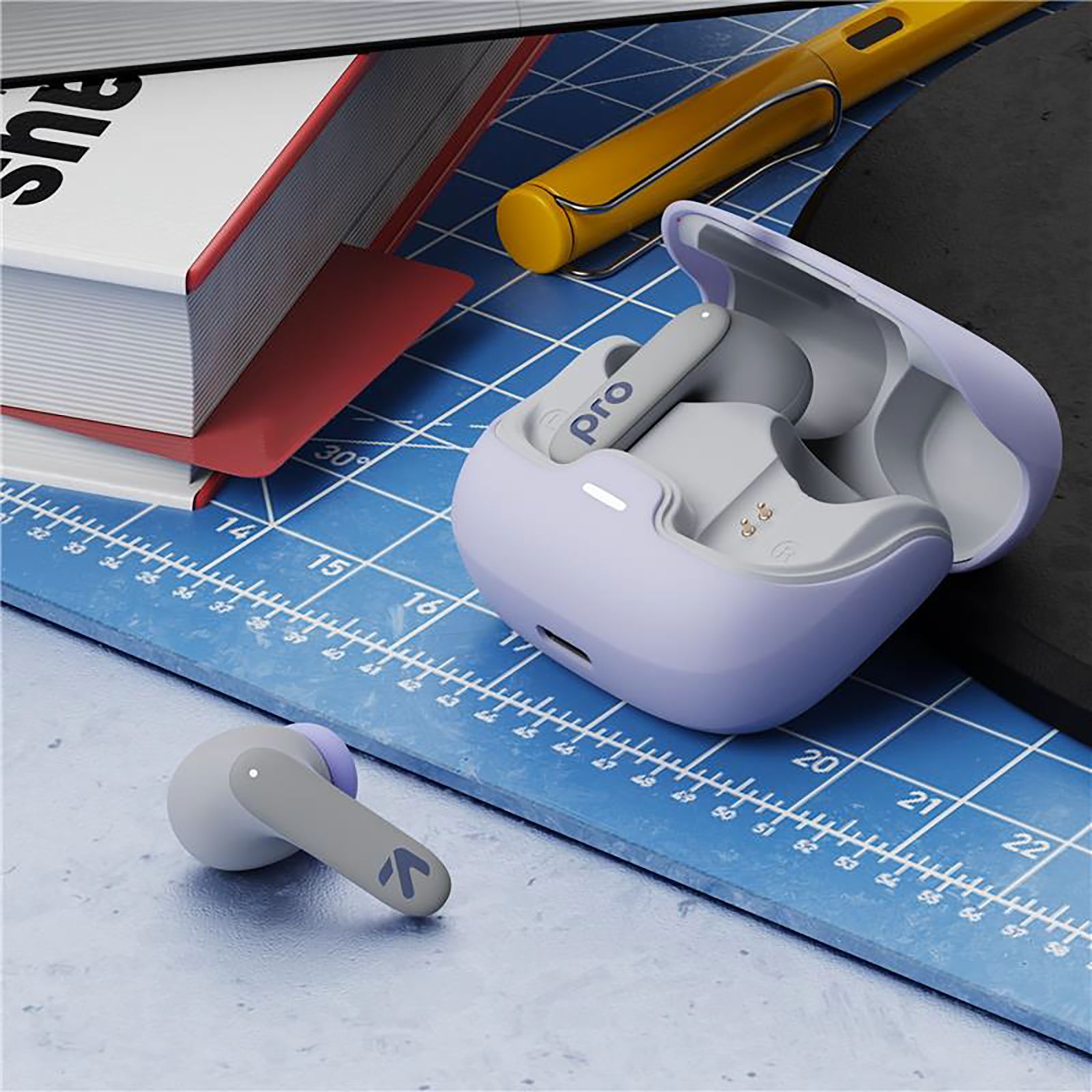 GOBOULT Z40 Pro TWS Earbuds with Environmental Noise Cancellation (IPX5 Water Resistant, Fast Charging, Pro Lavender)_7