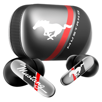 GOBOULT Mustang Dyno TWS Earbuds with Environmental Noise Cancellation (IPX5 Water Resistant, Fast Charging, Dyno Silver)