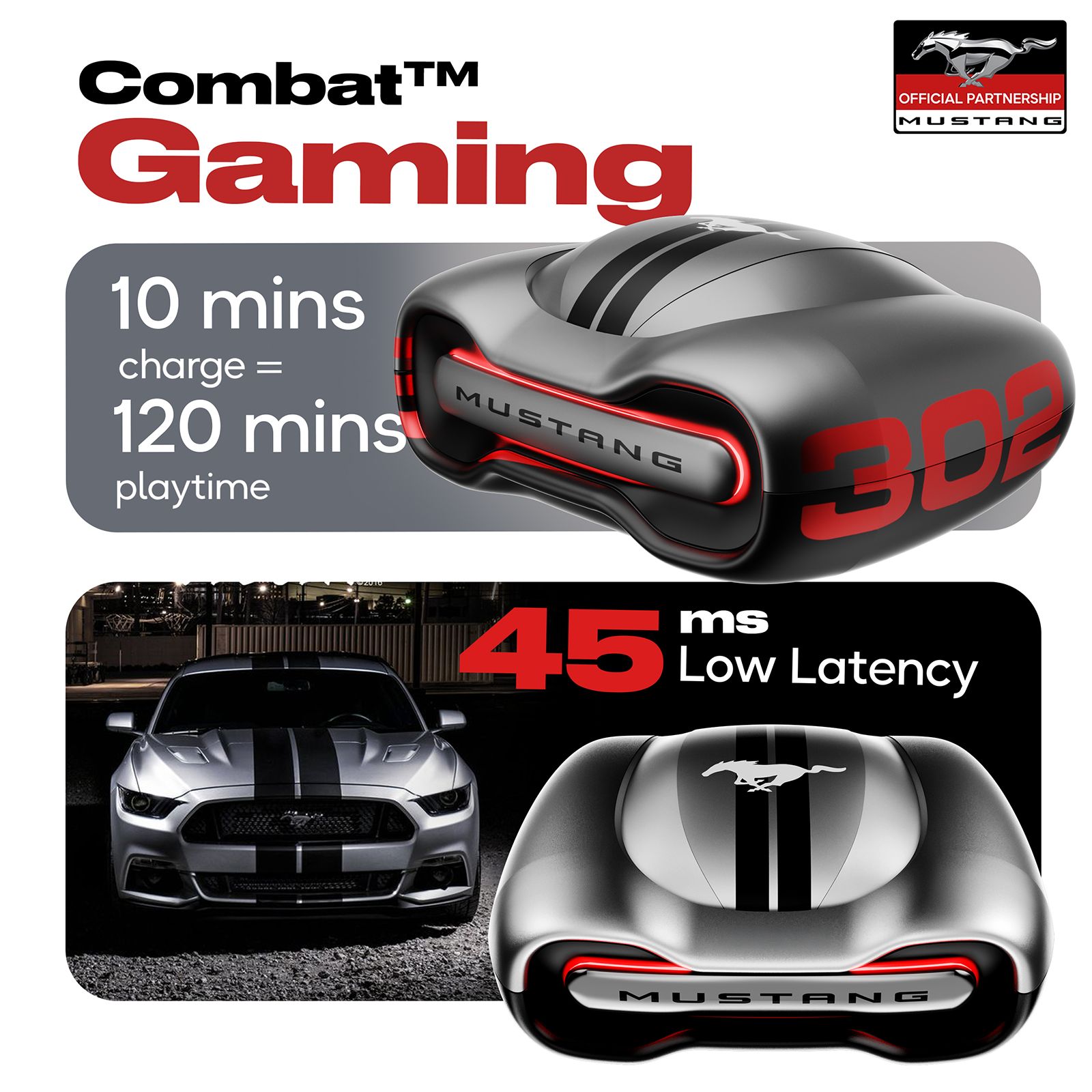 GOBOULT Mustang Torq FGTW196SVR TWS Earbuds with Environmental Noise Cancellation (IPX5 Water Resistant, Fast Charging, Silver) GOBOULT Mustang Torq FGTW196SVR TWS Earbuds with Environmental Noise Cancellation (IPX5 Water Resistant, Fast Charging, Silver)_15