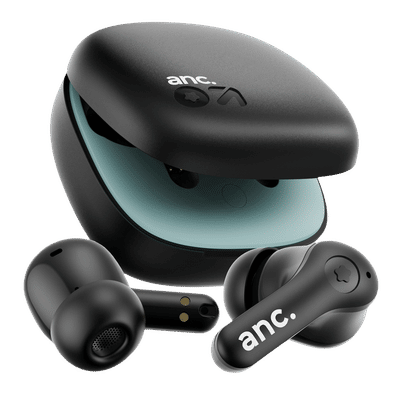GOBOULT Klarity 4 FGTW245BLK TWS Earbuds with Active Noise Cancellation (IPX5 Water Resistant, Fast Charging, Black)