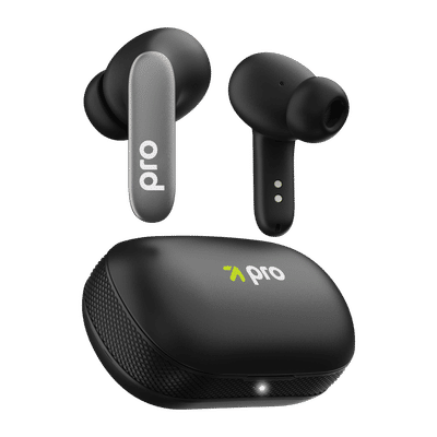 GOBOULT K60 TWS Earbuds with Environmental Noise Cancellation (IPX5 Water Resistant, Fast Charging, Black)