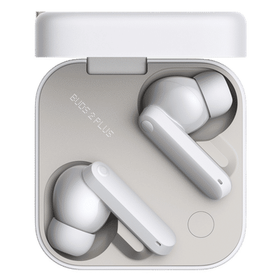 Nothing CMF Buds 2 Plus A10600104 TWS Earbuds with Adaptive Noise Cancellation (IP55, IPX2 Water Resistant, Hi-Res Audio with LDAC, Light Grey)
