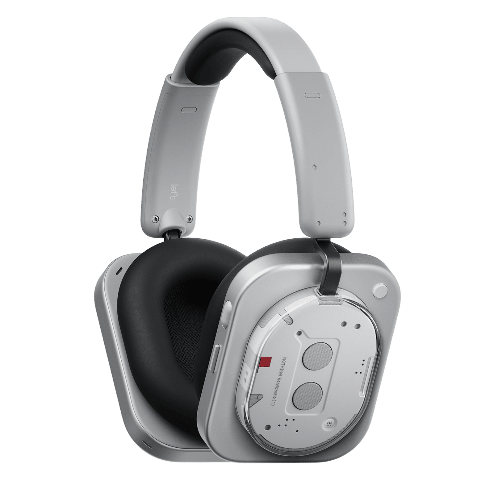 Nothing Headphone (1) A11300005 Bluetooth Headphone with Mic (Real-time Adaptive ANC, Over Ear, White)_1