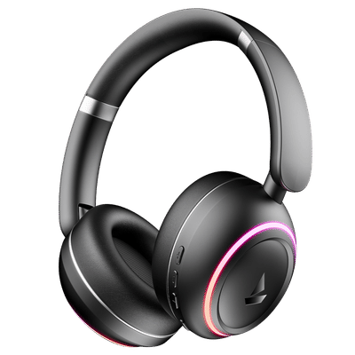 boAt Rockerz 480 Bluetooth Over Ear Headphone with Mic (60 Hours Playtime, Over Ear, Black Sabre)