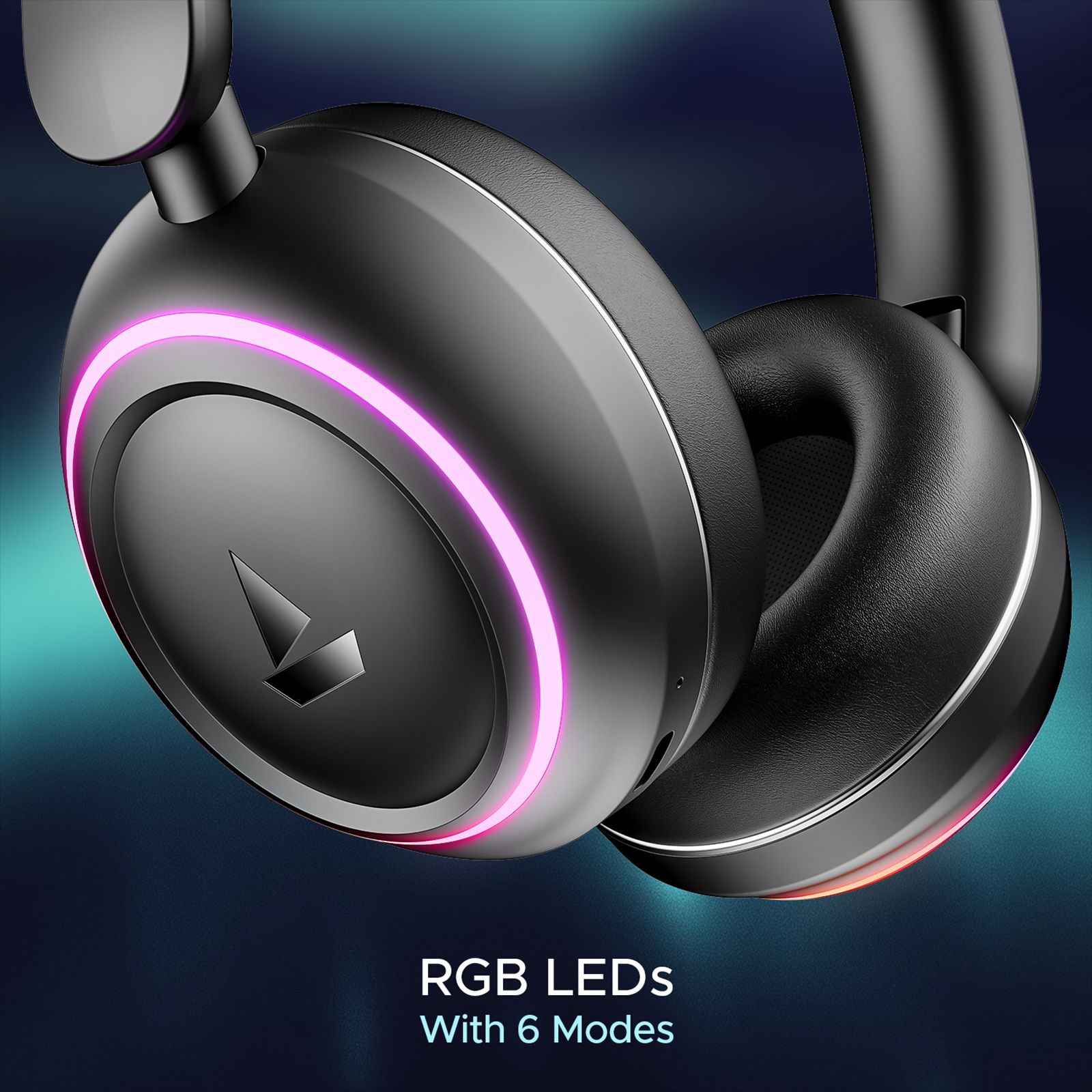 boAt Rockerz 480 Bluetooth Over Ear Headphone with Mic (60 Hours Playtime, Over Ear, Black Sabre)_6