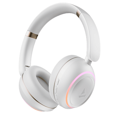 boAt Rockerz 480 Bluetooth Headphone with Mic (60 Hours Playtime, Over Ear, White Sabre)