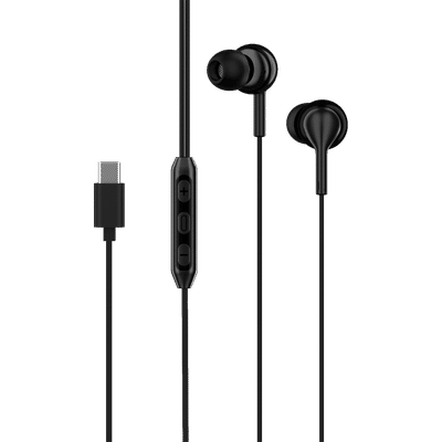 boAt Bassheads 100C Wired Earphone with Mic (USB Type-C Connector, In Ear, Black)