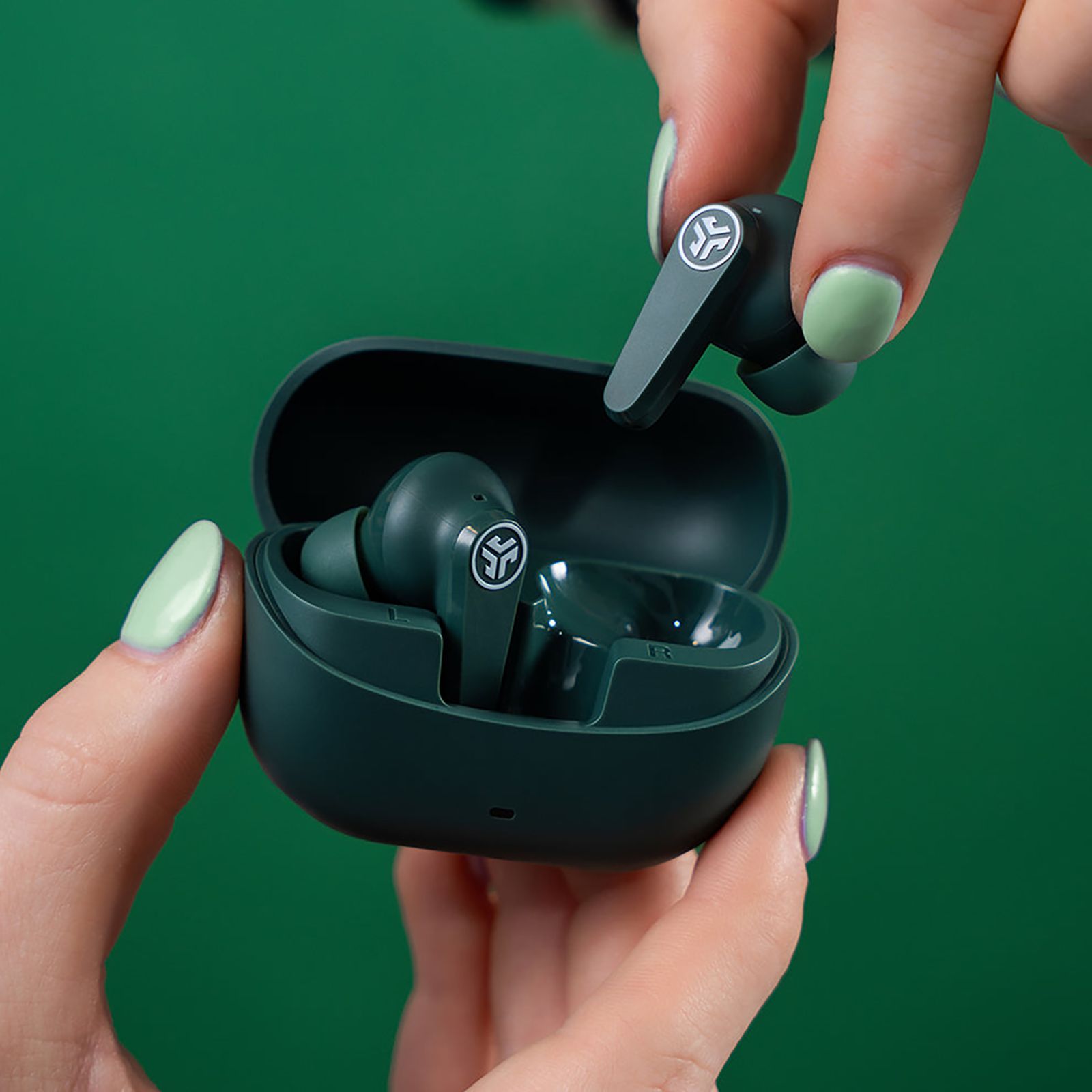 JLAB Go Pods TWS Earbuds with Hybrid Active Noise Cancellation (IP55 Sweatproof, Google Fast Pair, Sage) JLAB Go Pods TWS Earbuds with Hybrid Active Noise Cancellation (IP55 Sweatproof, Google Fast Pair, Sage)_8