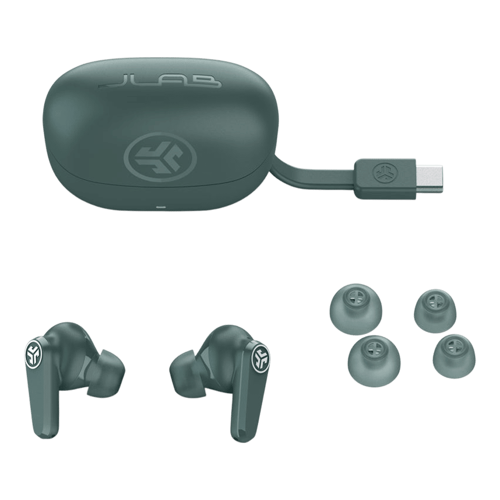 JLAB Go Pods TWS Earbuds with Hybrid Active Noise Cancellation (IP55 Sweatproof, Google Fast Pair, Sage) JLAB Go Pods TWS Earbuds with Hybrid Active Noise Cancellation (IP55 Sweatproof, Google Fast Pair, Sage)_6