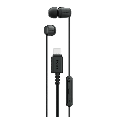 Sony IER-EX15C Wired Earphone with Mic (USB Type-C Connector, In Ear, Black)
