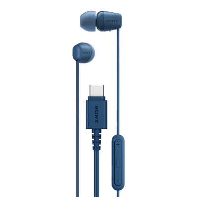 Sony IER-EX15C Wired Earphone with Mic (USB Type-C Connector, In Ear, Blue)