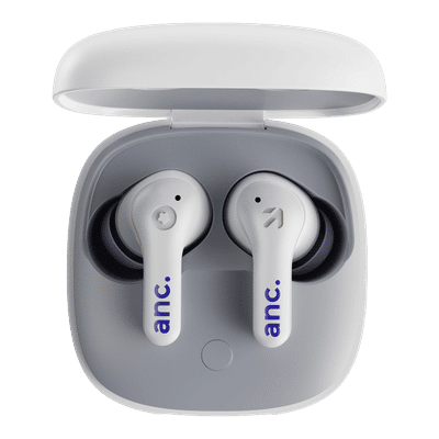 GOBOULT TuneX TWS Earbuds with Active Noise Cancellation (IPX5 Water Resistant, Fast Charging, White)
